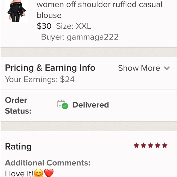 women off shoulder ruffled casual blouse - Picture 8 of 8